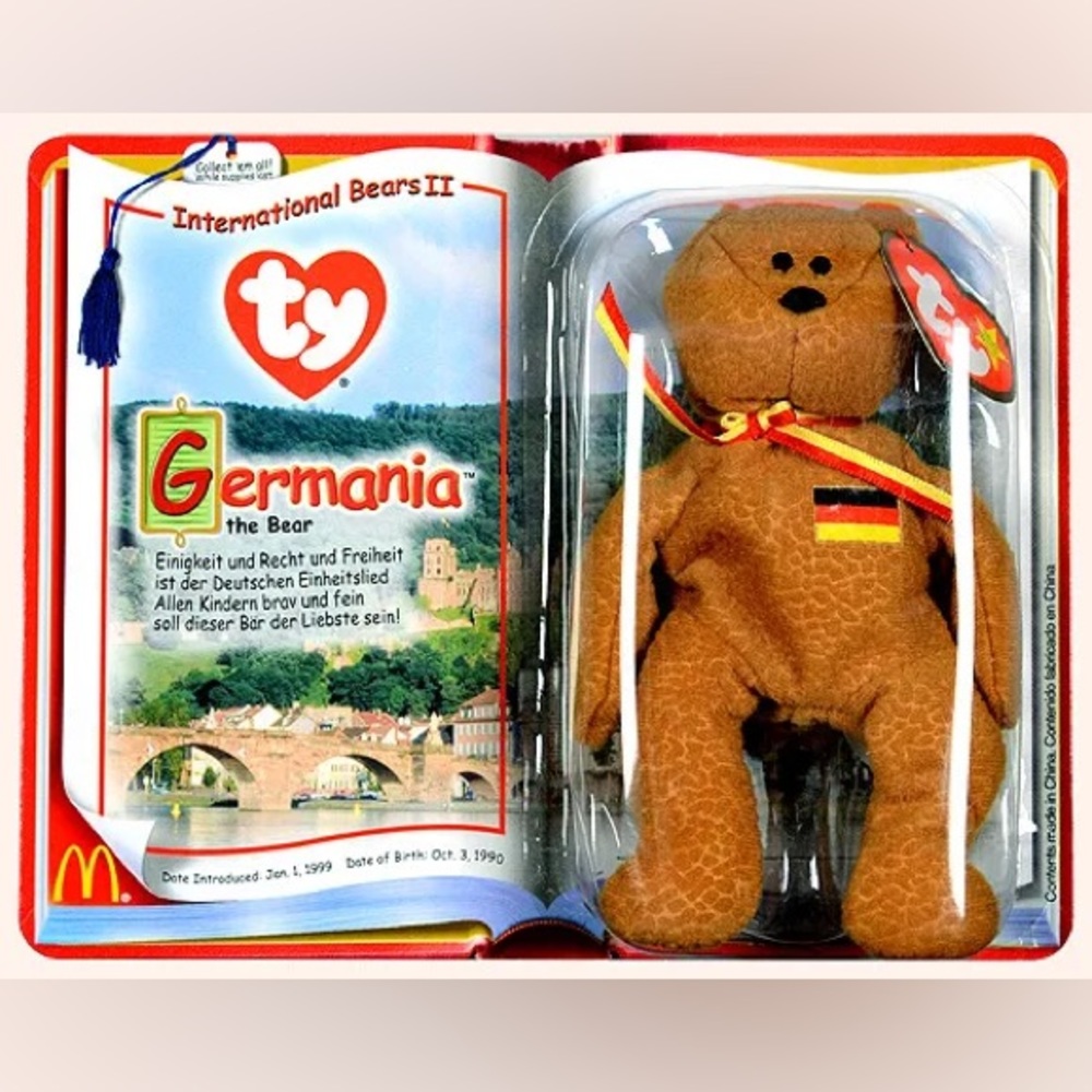 $6 BEANIE BABY GERMANY. VINTAGE IN BOX. $6 if bundled - Picture 1 of 4